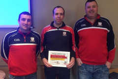 Willie-O-Leary-Shane-McCarthy-Coaching-Officer-Brian-O-Leary-receiving-Silver-Grade-Accreditation-for-Watergrasshill-GAA